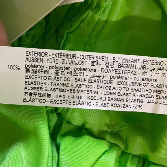 NWT Zara Neon Green Limited Edition Strapless Voluminous Peplum Top Medium - Picture 10 of 12